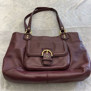 Coach Handbag/Tote/Carryall Wine colored